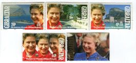 Briefmarken "Königin Elisabeth II." Gibraltar.