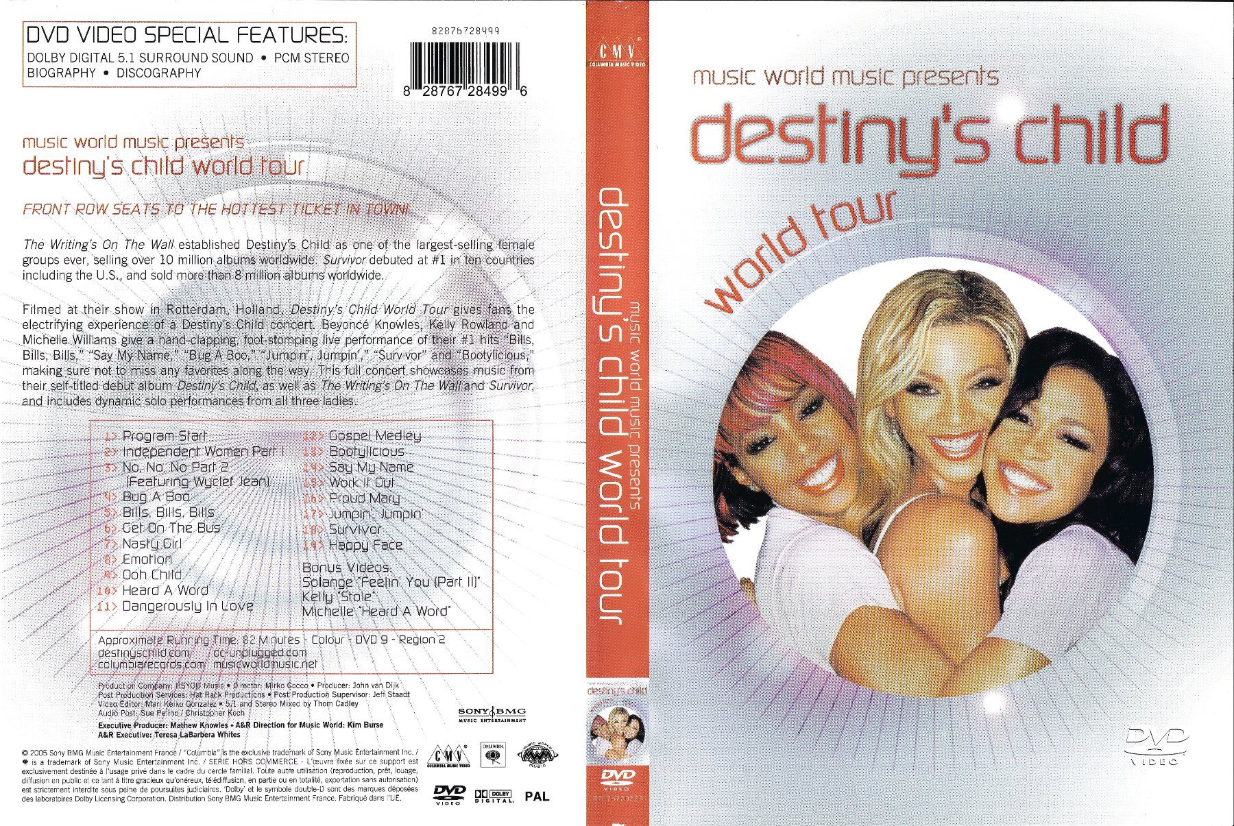 Tutti i DVDs: Destiny's Child World Tour – Usato da Zürich venduto da Cineasten