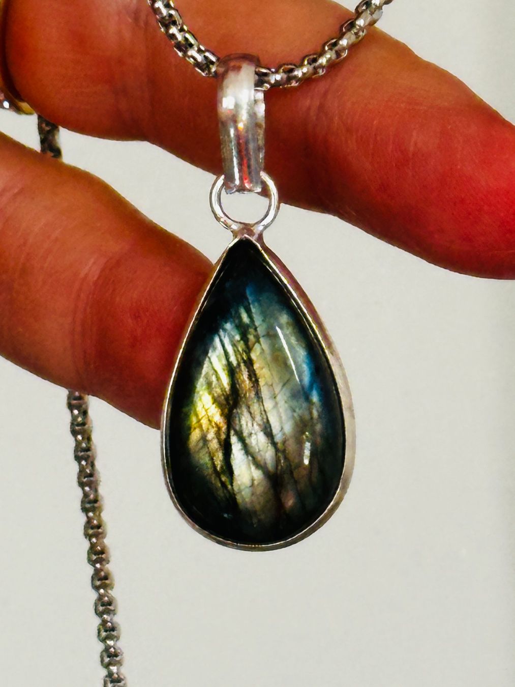 Ketten: Labradorite Gemstone Handmade Jewelry necklace – Neu und originalverpackt aus Genève von AGBERG 5
