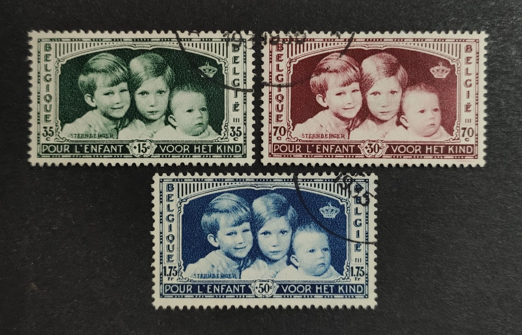 Alle Briefmarken: Belgien 1935, Satz gestempelt – Gebraucht aus Wil SG von Zazal