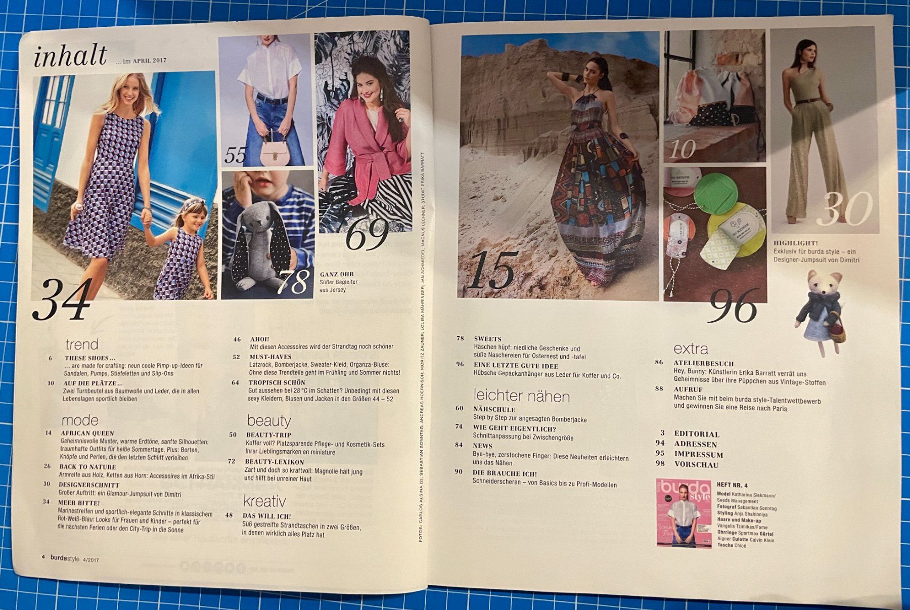 Cartamodelli: Burda Style 04/2017 – Usato da Neuendorf venduto da Knopfi 1