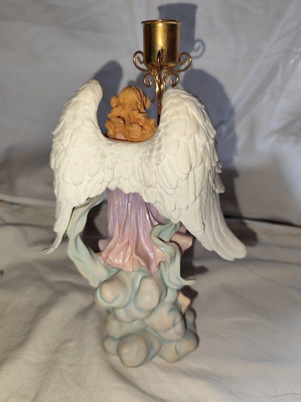 Figuren: Elfe Fee Fantasyfigur mit Kerzenhalter Engel – Gebraucht aus Reinach BL von Spider63 1