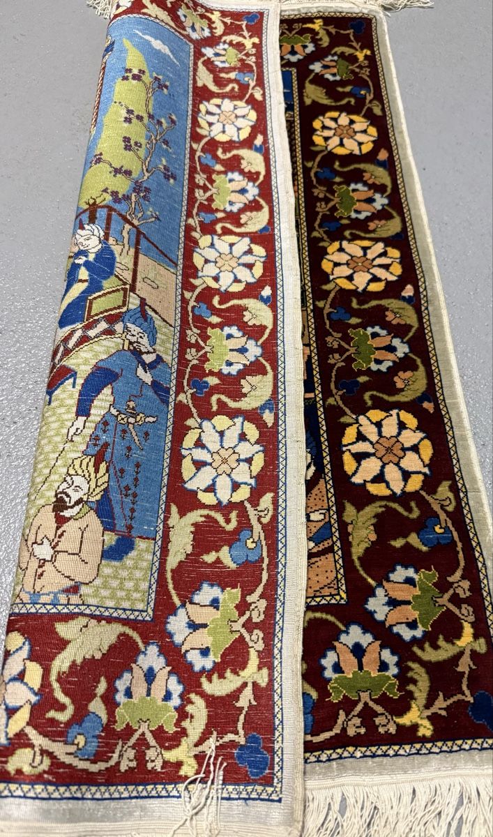 Tappeti: Wunderschöner Seiden Bildteppich (Hereke)77x52.cm – Usato da Sempach venduto da Star7 9