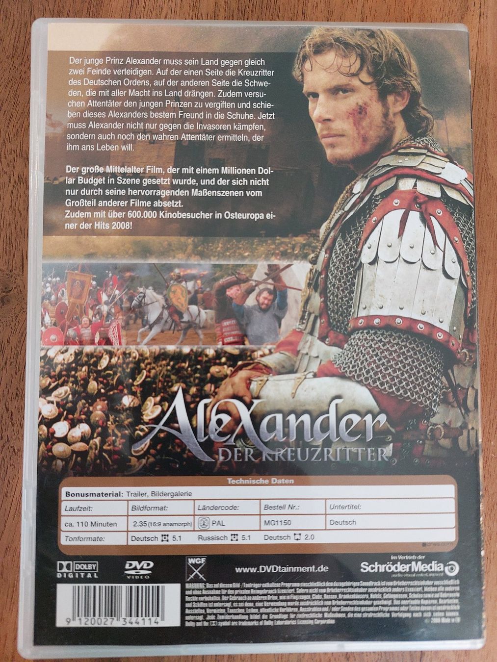 Alle DVDs: DVD - Alexander der Kreuzritter – Gebraucht aus Rheinfelden von FilmAuktion 1