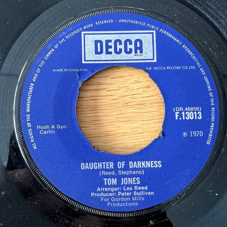 Tom Jones Daughter Of Darkness / UK 1970 Kaufen auf Ricardo