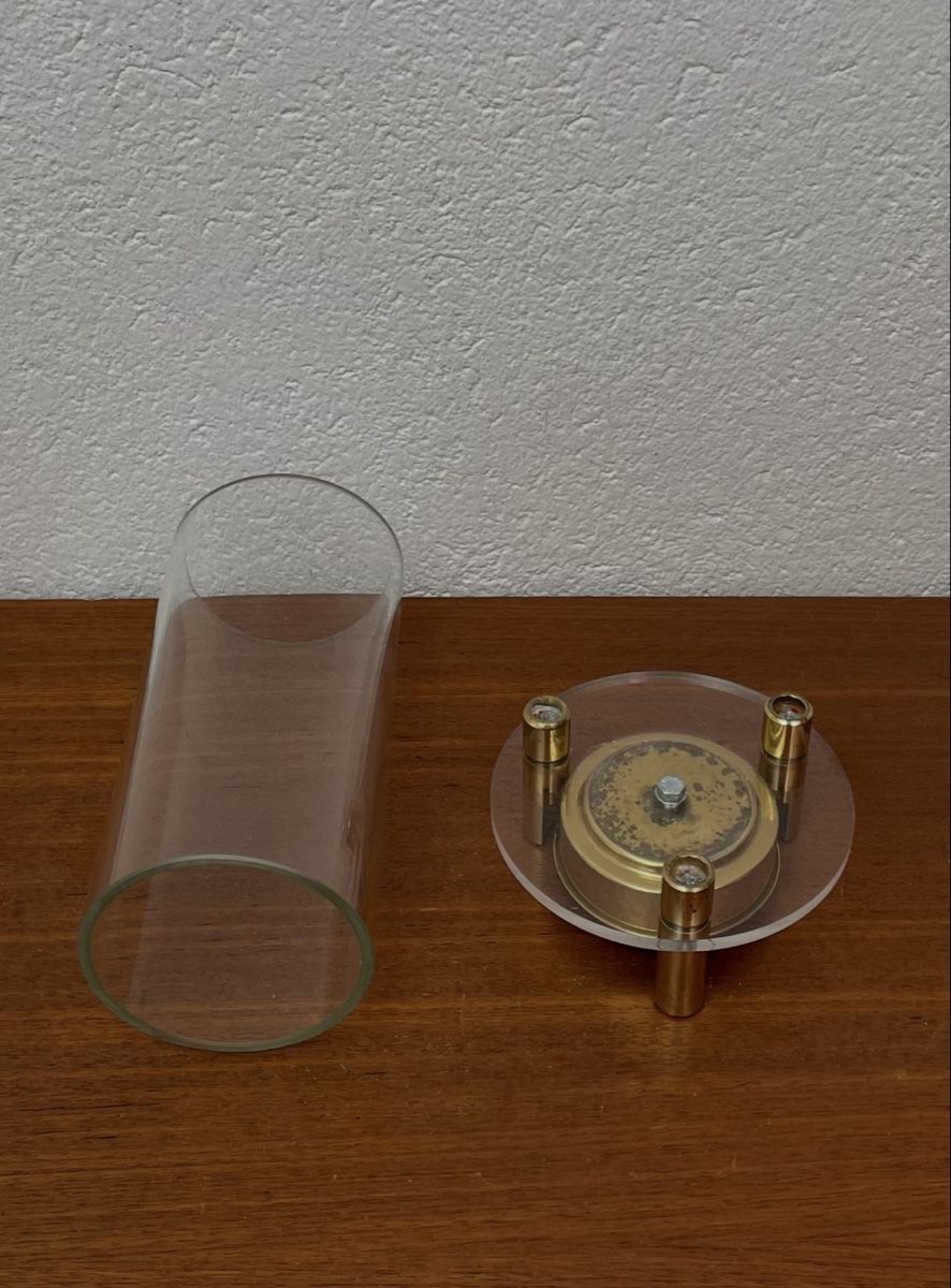 Portacandele: Vintage Kerzenständer Messing Acrylglas Kerzenhalter 80er – Usato da Zürich venduto da Vintagewiesel 4