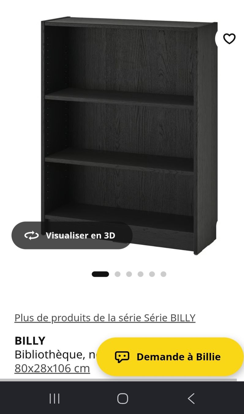 Scaffali: Étagère bibliothèque Ikea Billy état neuve – Nuovo (secondo la descrizione) da La Chaux-de-Fonds venduto da Label001 3