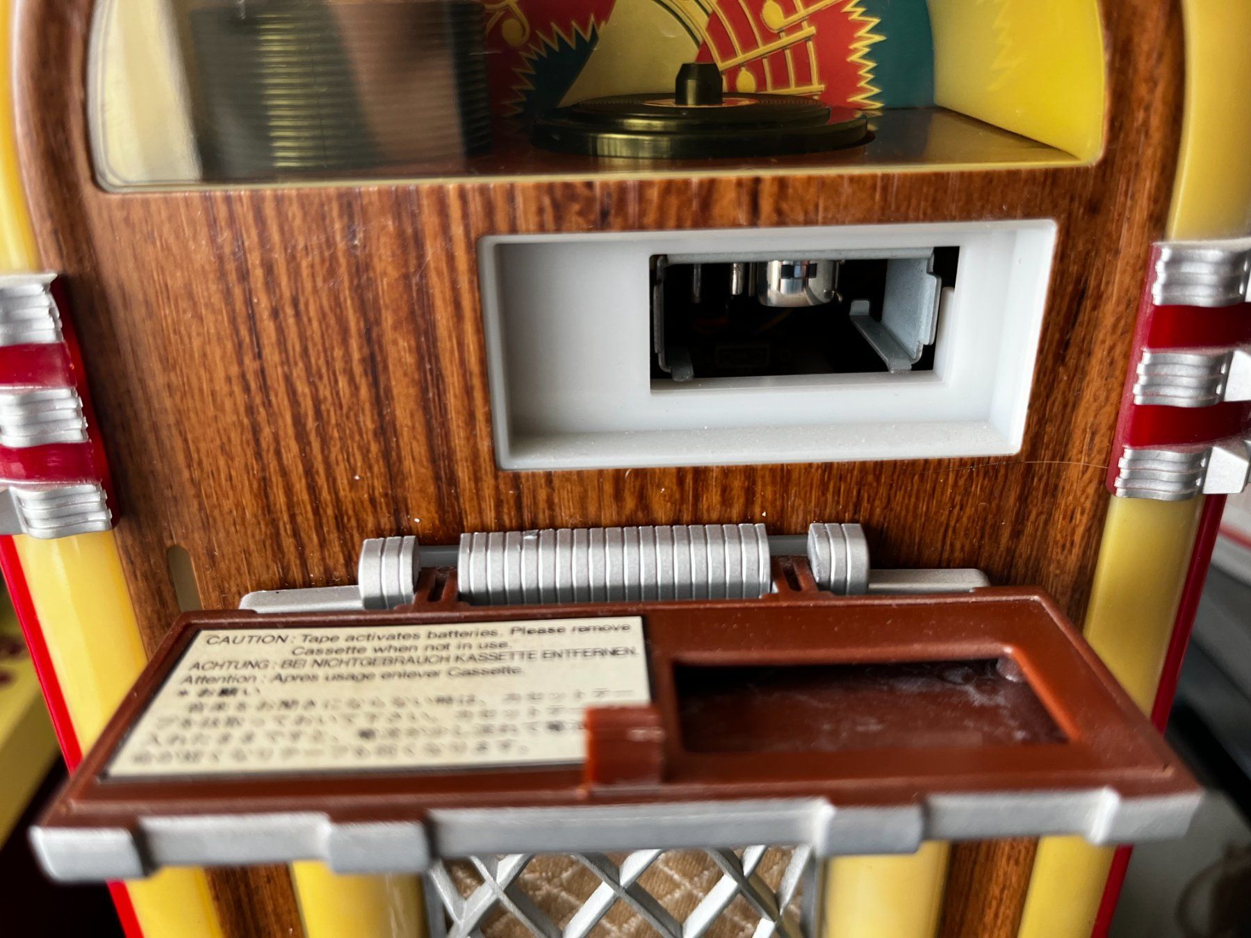 Wurlitzer Jukebox: Leadworks Wurlitzer "Fifties" Miniatur Jukebox Microkassette – Usato da Zürich venduto da Allrounders 5