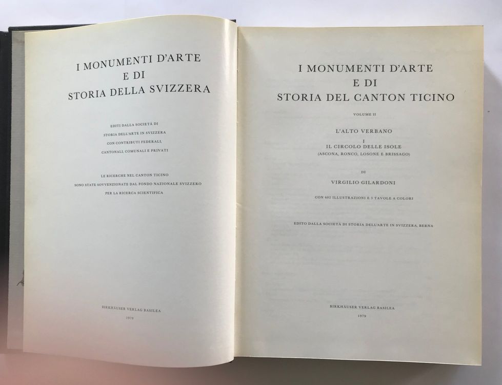 I Monumenti d'Arte e di Storia del Ticino- Volume II, III+IV 2