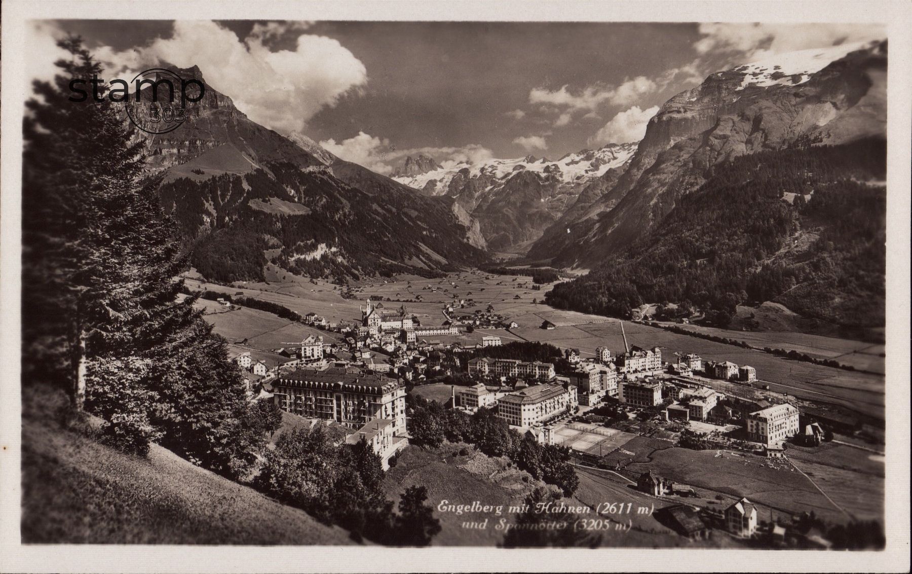 Cartoline postali: AK Engelberg mit Hahnen – Usato da Eggersriet venduto da stamp303
