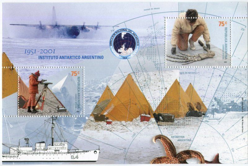 Tous les timbres: Block "Antarktis. Schiffe". Argentinien – Neuf avec emballage d'origine à Basel par Butsch5