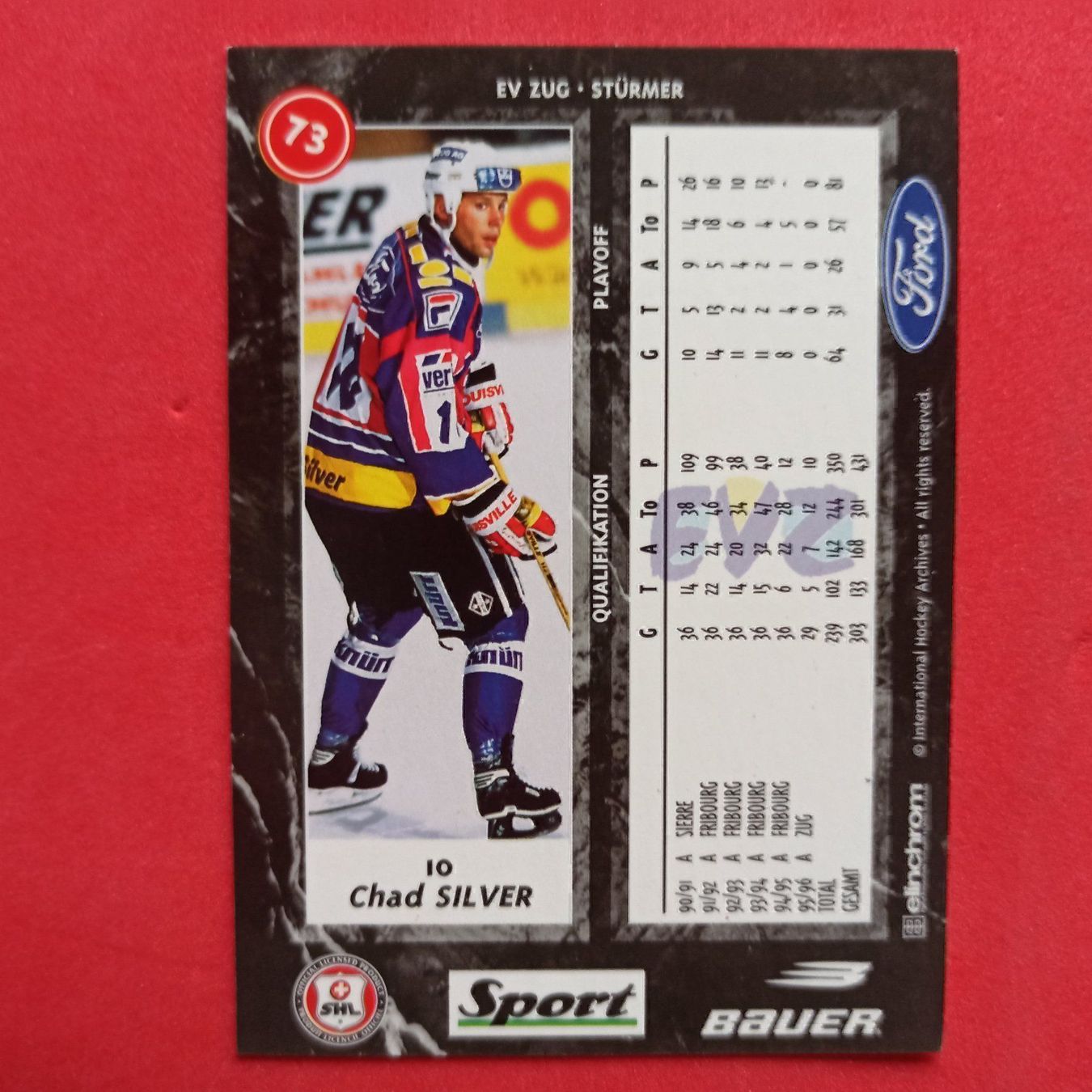 Carte collezionabili: Chad Silver - EV ZUG - 1996/97 – Usato da Dübendorf venduto da kb86_MOVIE 1