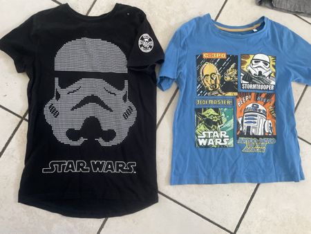 2 Star Wars T-Shirts, Gr.134/140Top Zustand