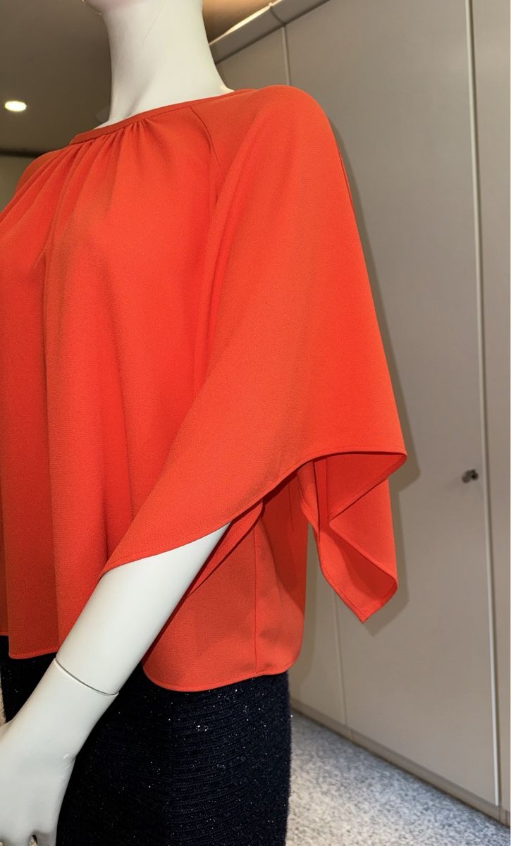 Camicette: Blouse manches amples orange 40 – Nuovo (secondo la descrizione) da Genève venduto da flocon06 1