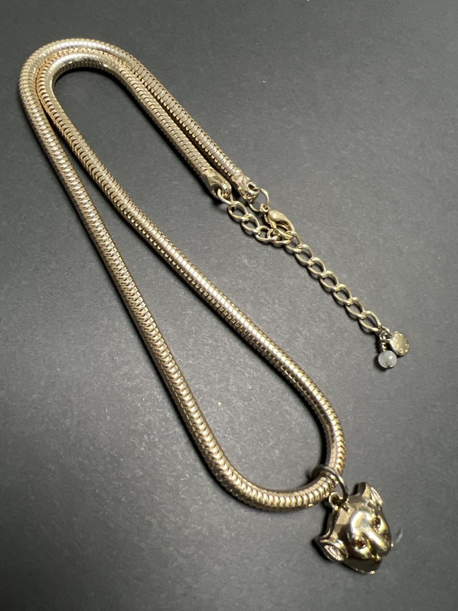 Catenine: Goldige Kette mit Panter Anhänger – Usato da HORGEN venduto da vladibarca10