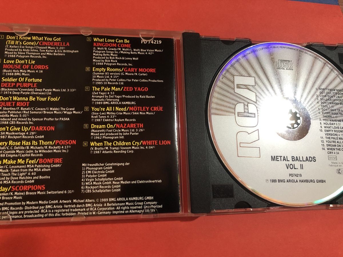 CDs: CD Metal Ballads Vol. 2  – D'occasion à Flaach par rubo7 1