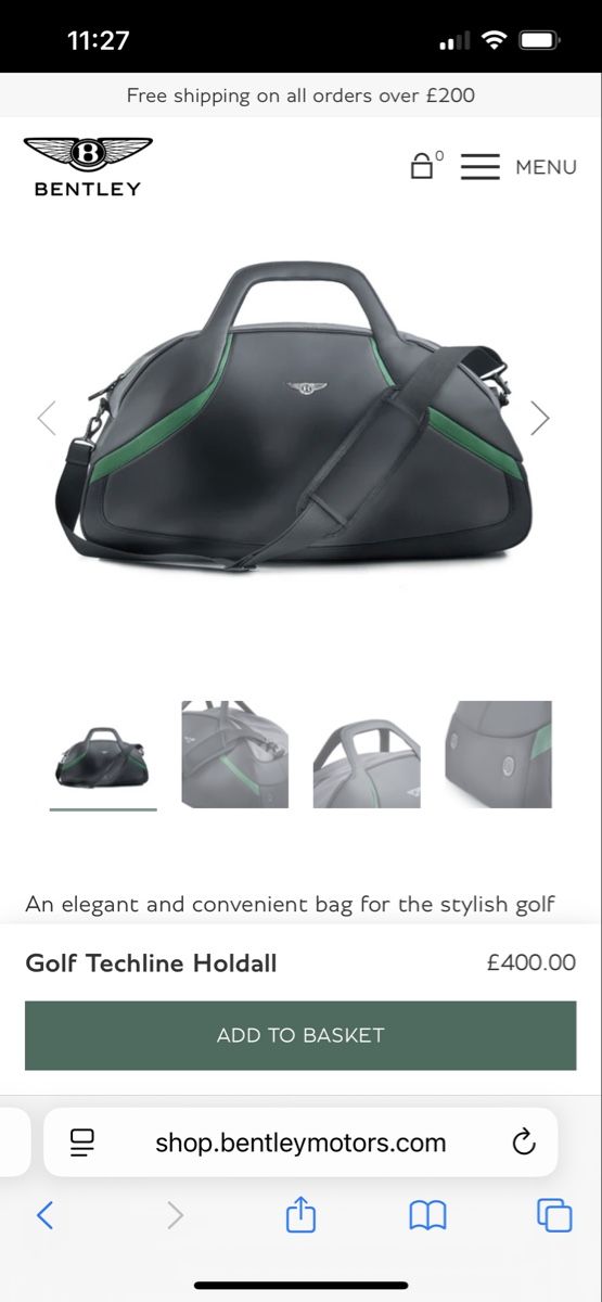 Bentley Sacs: Bentley Golf Techline Holdall bag – Neuf avec emballage d'origine à Ascona par evam81 1