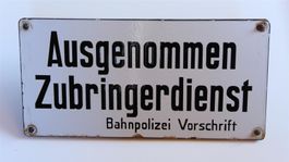 Emailschild Zubringerdienst Bahnpolizei