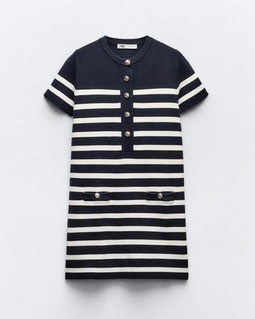 Zara robe marinière S
