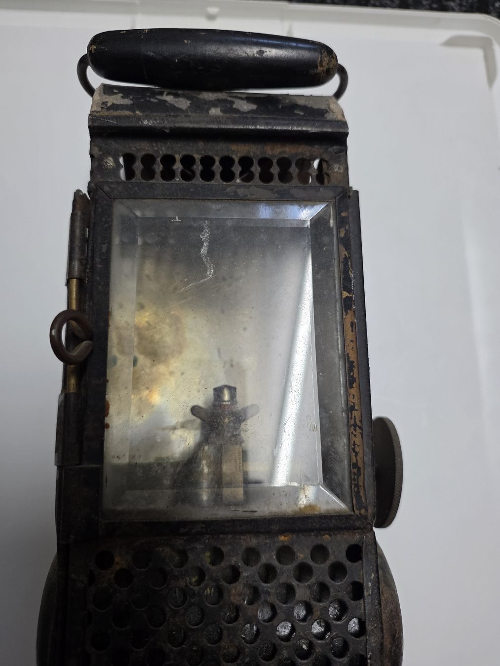 Lampade: Antike Petroleum Lampe "Robert Suter & Co", – Usato da Dorf venduto da Echo_Elements 3