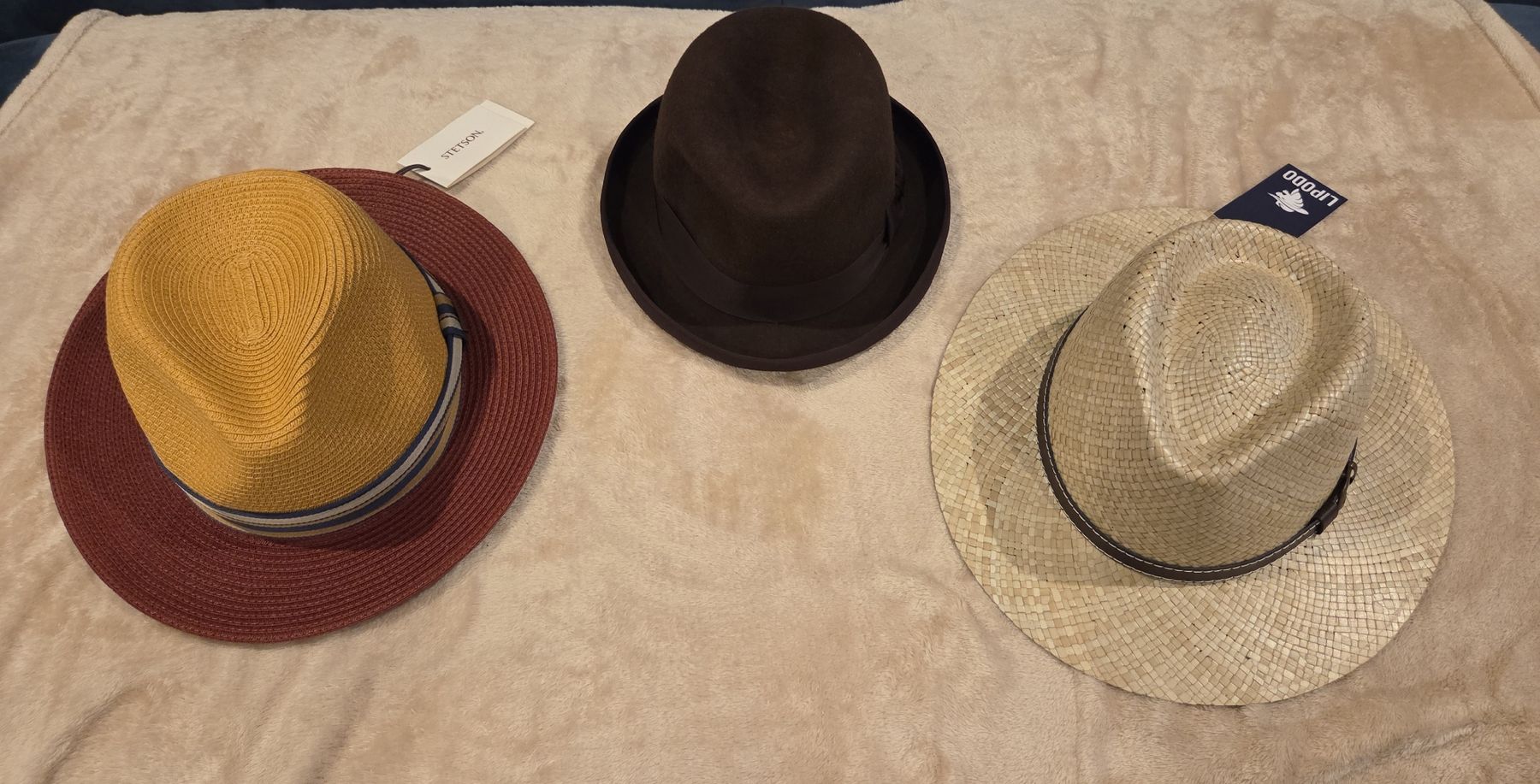 Stetson Copricapi, berretti & cappellini: 3er Pack Hüte - Stetson, Lipodo & Risa – Nuovo (secondo la descrizione) da Oberhasli venduto da General-Dealer