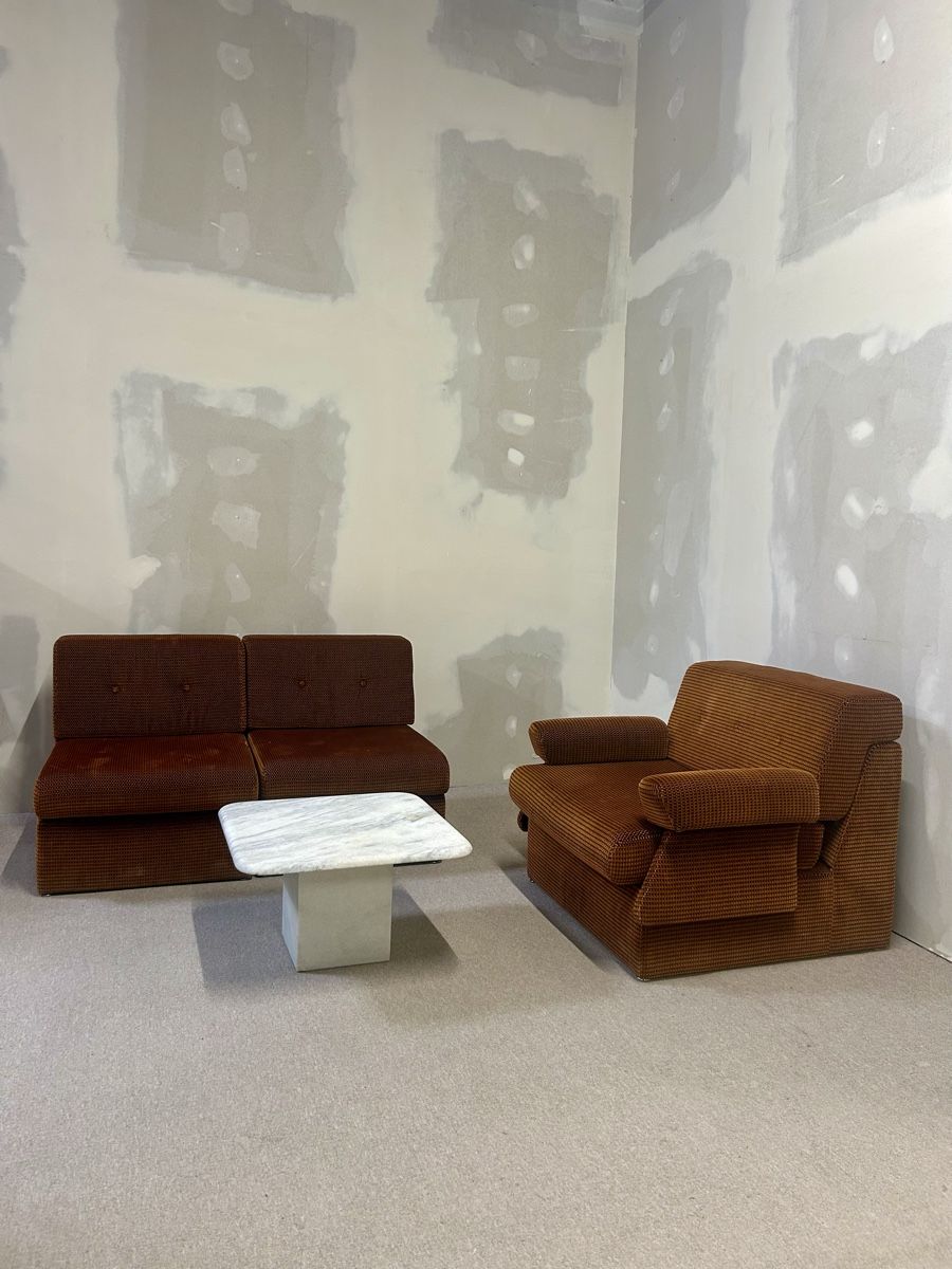 Divani: Cord Modular Sofa der 70er Jahre in Stoff – Usato da Rickenbach ZH venduto da Der-Insider 1