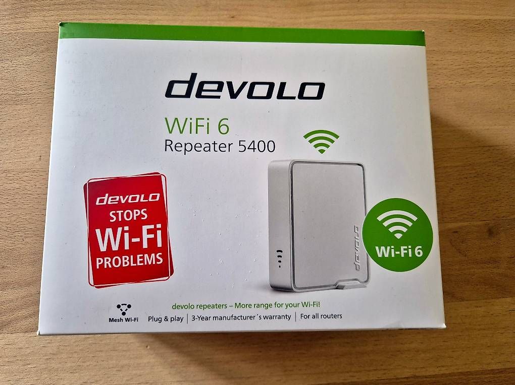 Devolo Wlan: 1 Stk. Devolo Repeater 5400 - NEU 3 Jahre Garantie – Neu und originalverpackt aus Stettlen von Amazonas