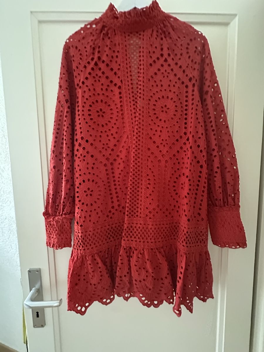 H&M Vestiti: Robe rouge à manches longues taille S – Usato da Chêne-Bourg venduto da raf_k9v7