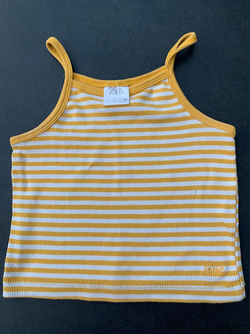 Zara Camicette, T-shirt & Top: 2 Tops, Gr. 120/122, gestreift und uni – Usato da Wiesendangen venduto da Babalegi 1
