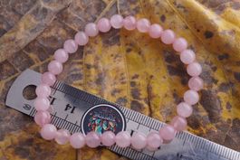 Rosenquarz    Kugel Armband     –Edelsteinstube Rausverkauf