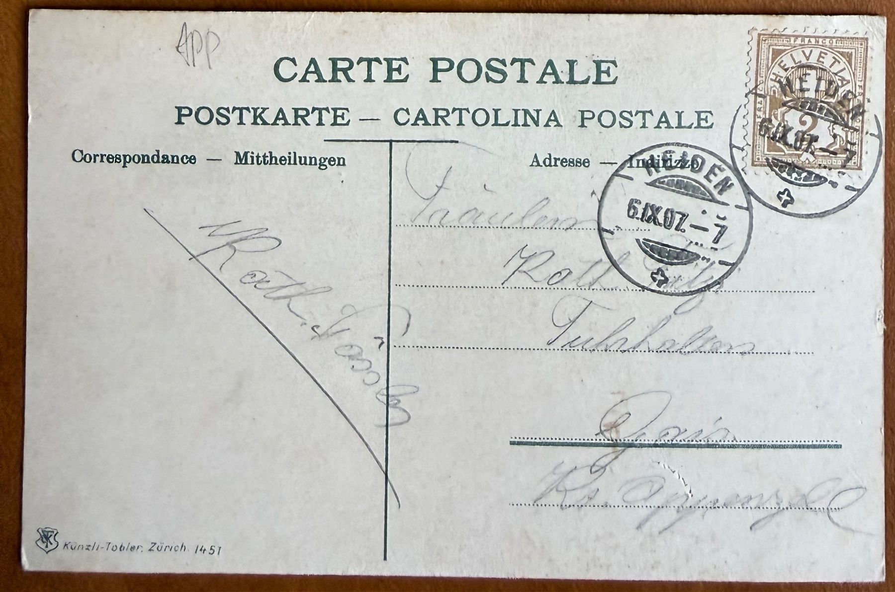 Cartoline postali: Heiden - Kühe - 1907 – Usato da Lutry venduto da Ediego 1