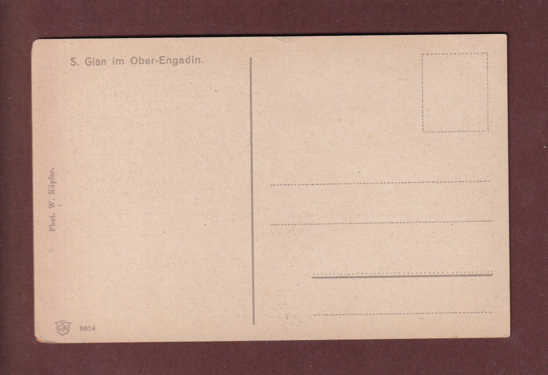 Cartoline postali: SAN GIAN bei Celerina – Usato da Pully venduto da nicecards 1