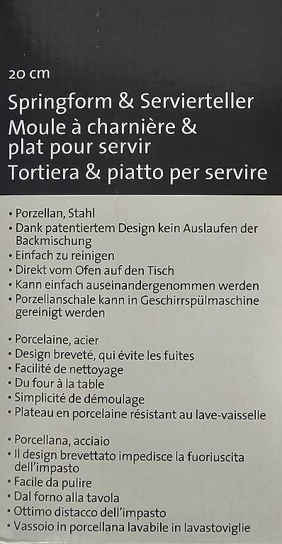 Teglie da forno: Springform und Servierteller 20cm – Usato da Münchenbuchsee venduto da Bussistyle 1