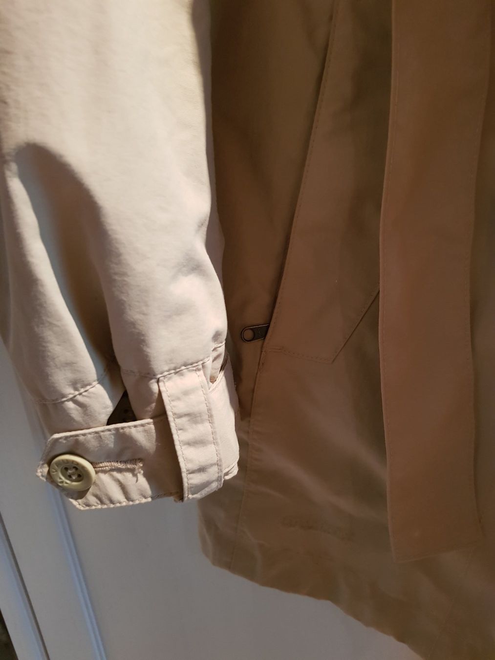 Mäntel: Trendy short coat from VAUDE, beige with copper-brown lining – Gebraucht aus Turbenthal von viw_48fr 3