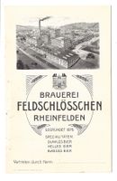 Werbung: Bier-Brauerei Feldschlösschen - Rheinfelden (AG)