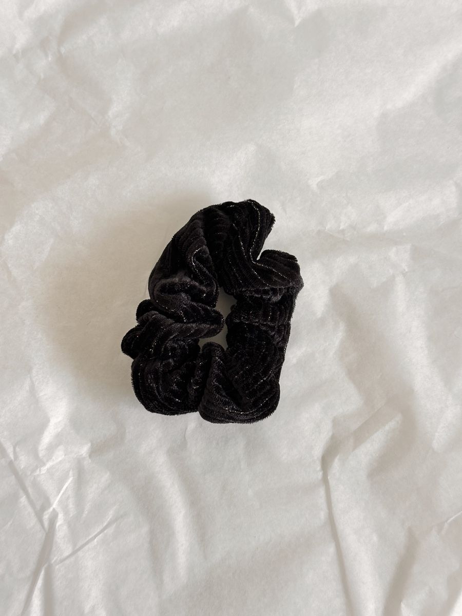 Accessoires pour cheveux: Scrunchie Schwarz Samt mit Glitzer, neu – Neuf avec emballage d'origine à Zürich par MaxZurich