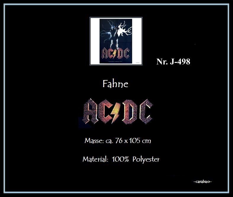 Bandiere: Fahne AC/DC - Nr. J-498 – Nuovo (secondo la descrizione) da Winterthur venduto da --carabao-- 4