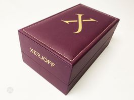 Xerjoff Box für Parfum Eau Leer-Schatulle Lederetui Bordeaux