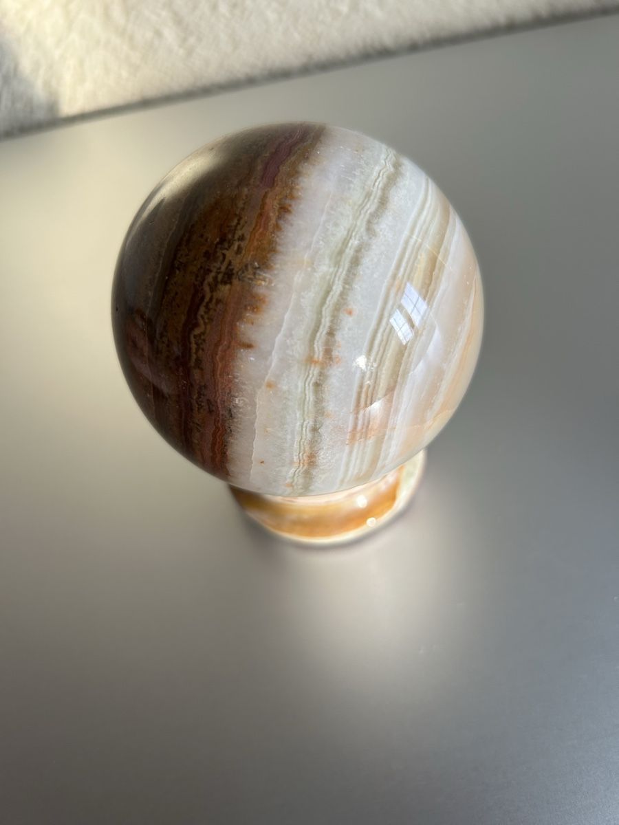 Minerali & Pietre curative: Kugel aus Onyx Durchmesser 8 cm – Usato da Lengnau AG venduto da Mefari 4