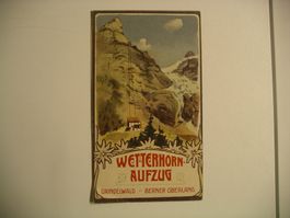 WETTERHORN-AUZUG bei GRINDELWALD, Prospekt mit Panorama