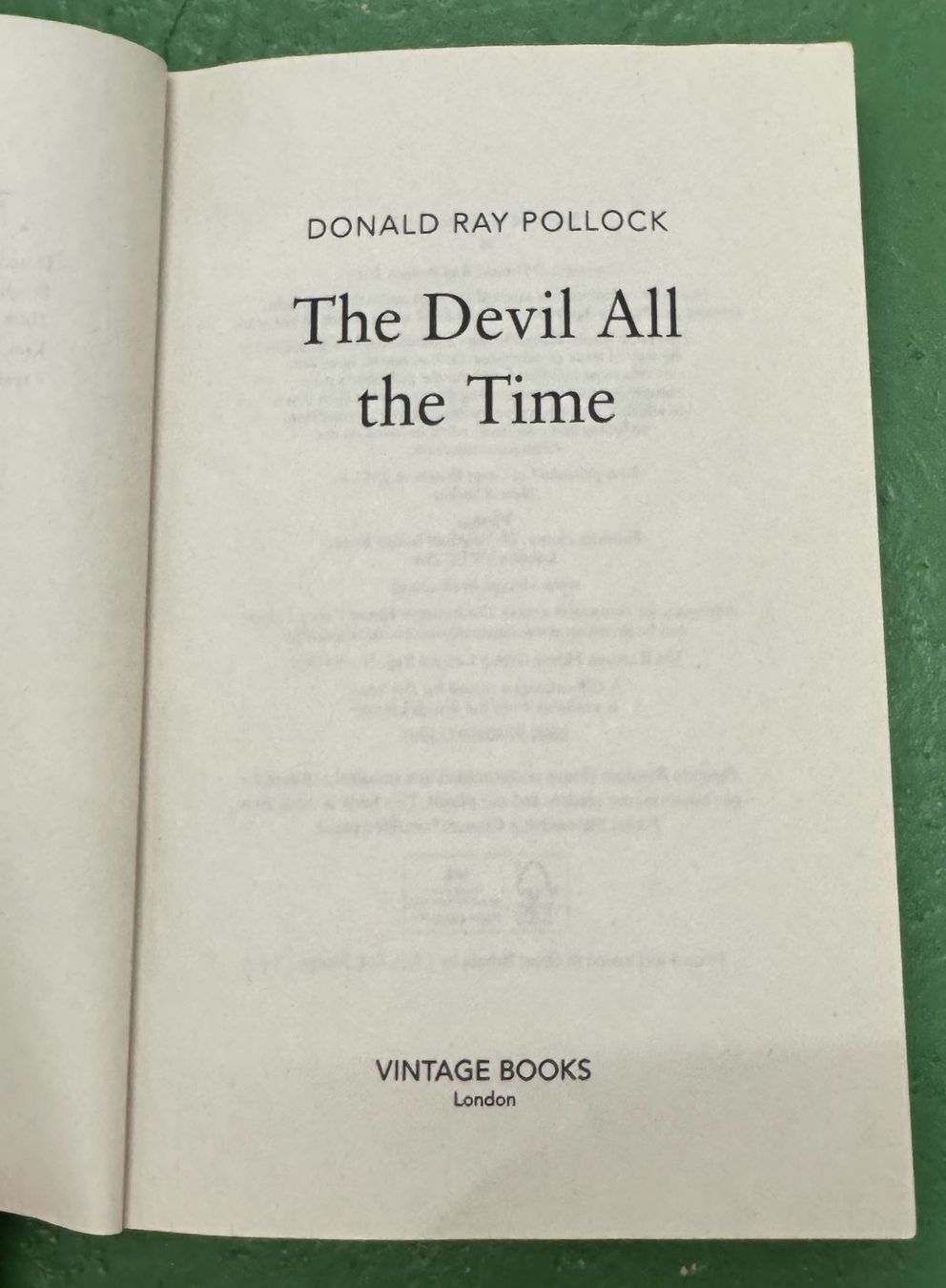 Libri: Donald Ray Pollock: The Devil All the Time – Usato da Basel venduto da Ostschweiz06 2