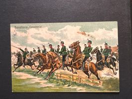 Militärpostkarte Litho 1914 Kavallerie gest.(P706)