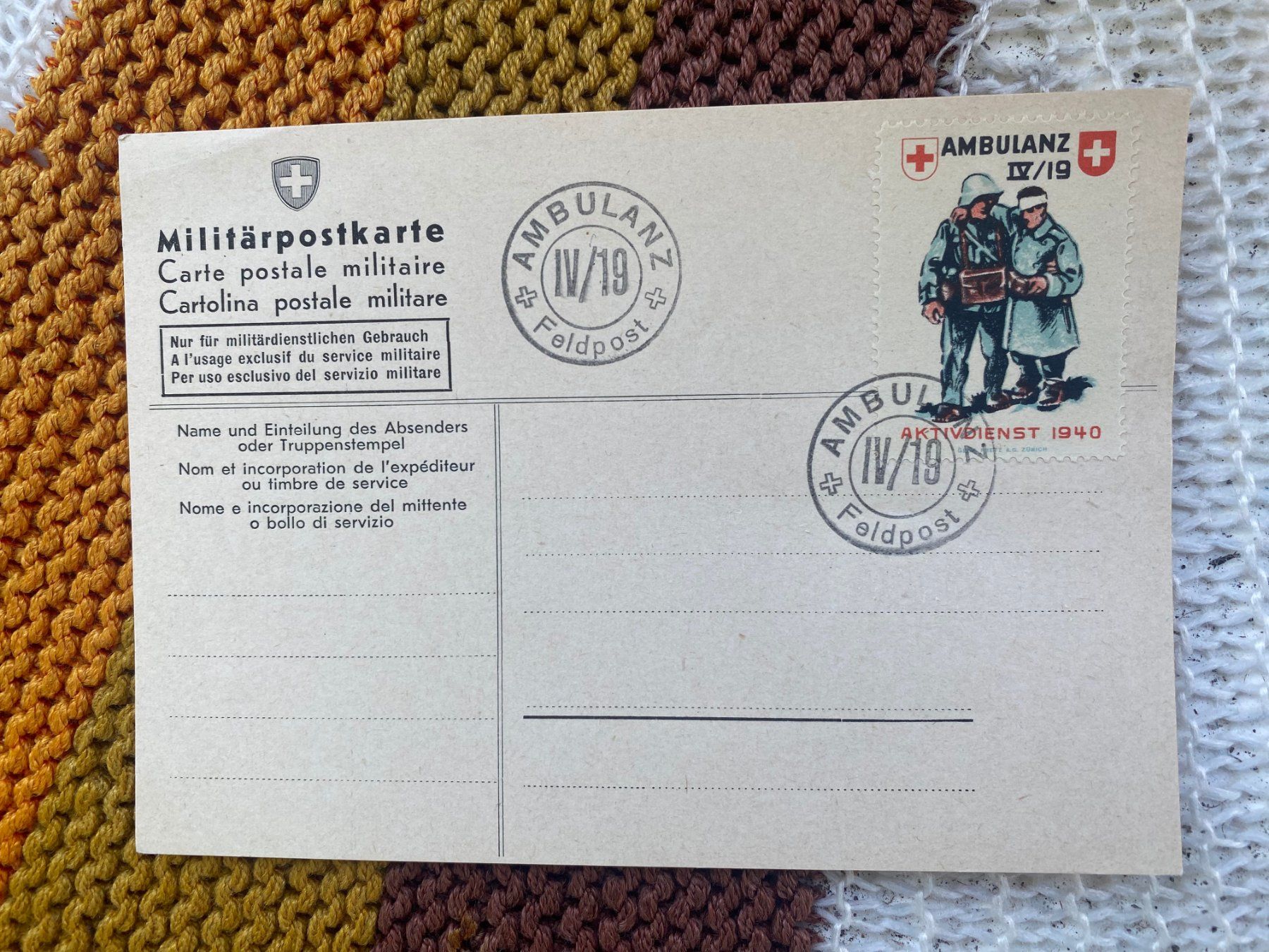 Tutti i francobolli: PK Soldatenbriefmarke – Usato da Langendorf venduto da Antik-Samariter