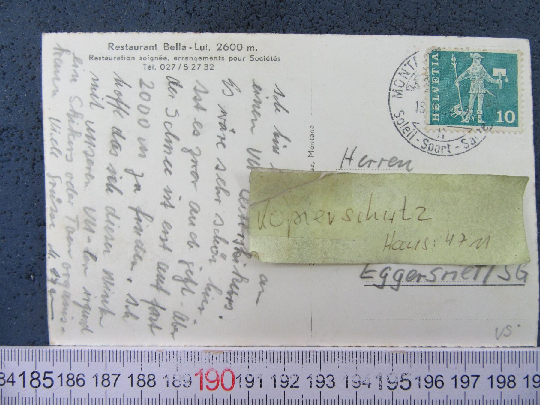 Cartoline postali: BELLA-LUI RESTAURANT BELEBT 1964 VS AK – Usato da Ettingen venduto da Hausi4711 1