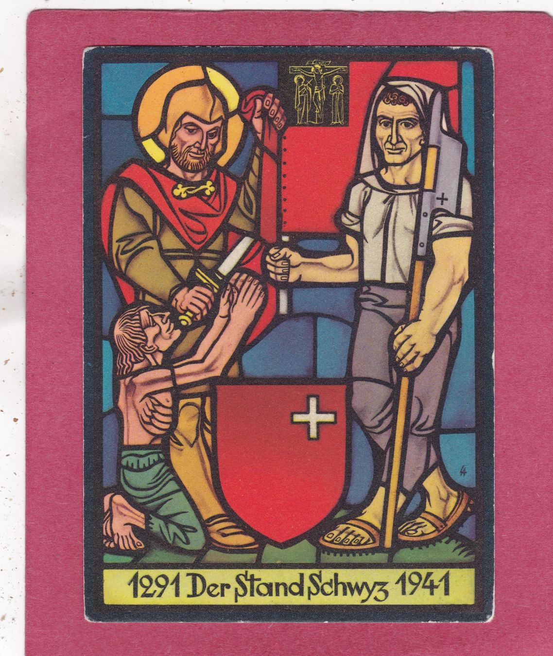 Ansichtskarten: Kitsch Kunst Lothar Albert Schwyzer Standesscheibe – Gebraucht aus Herisau von Lisegrat2008