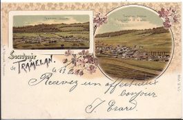 TRAMELAN, litho avec 2 vues