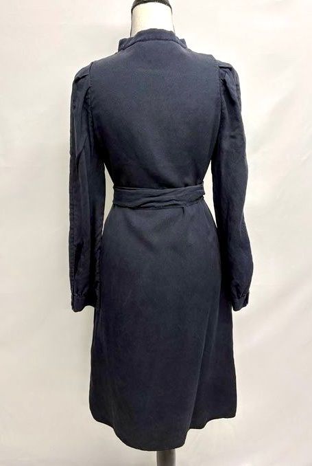 Vanessa Bruno Vestiti: Vanessa Bruno blaues Kleid Seide mit Bindegürtel 34 langarm – Nuovo (secondo la descrizione) da Basel venduto da abo_7yys 2