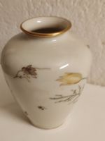 KPM Krister Vase Porzellan Blumenmotiv 12 cm Zustand gut