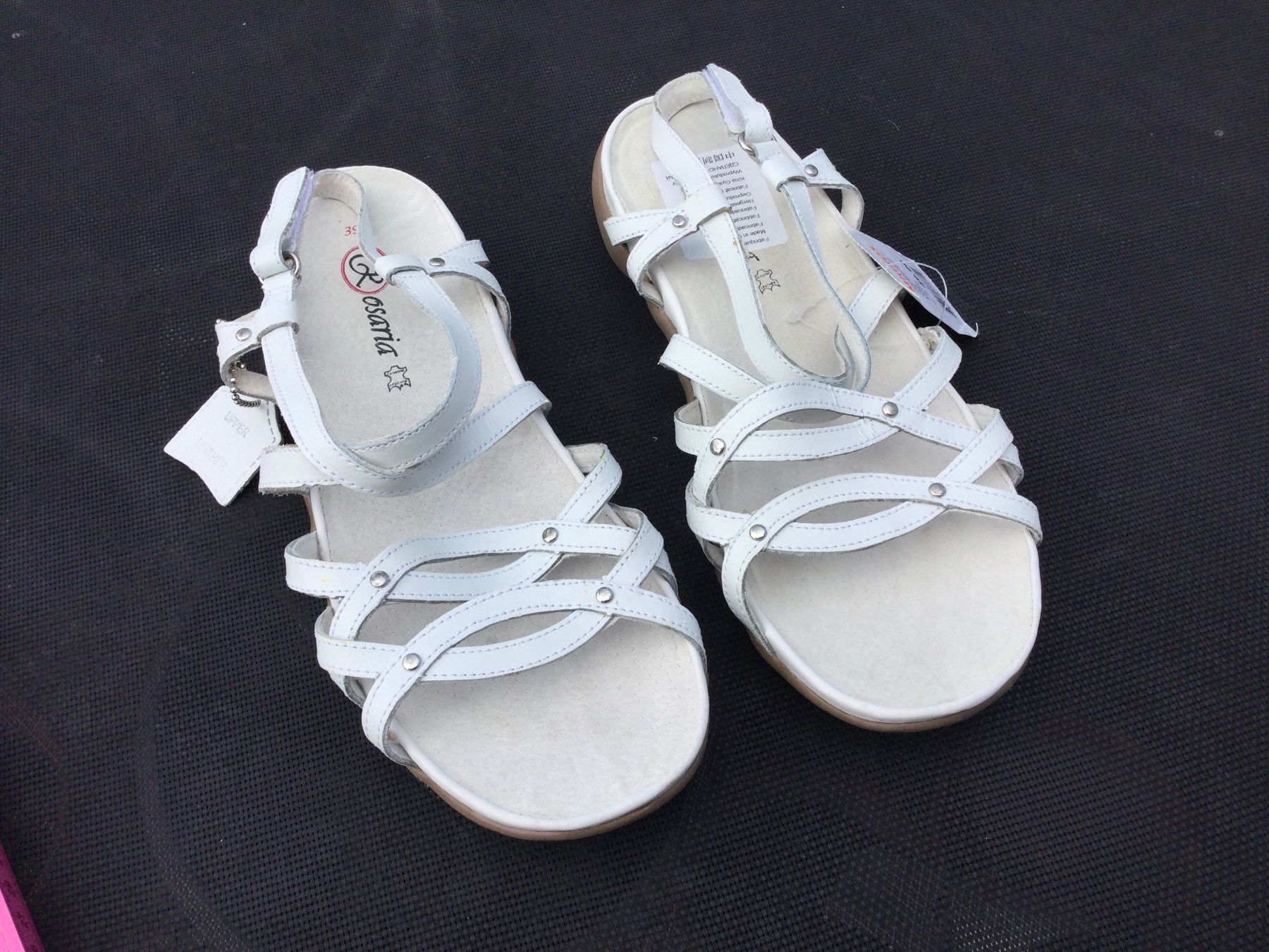 Scarpe da donna: Sandalettes blanches Cuir Rosaria NEUF – Nuovo e nell'imballaggio originale da Agiez venduto da chouchanelle