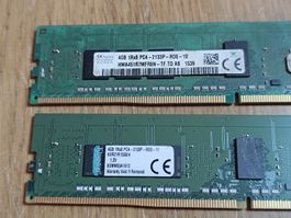 2x 4Gb DDR4 Ram server ECC 